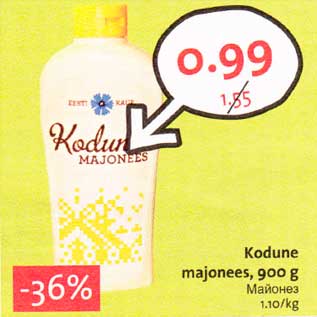 Allahindlus - Коdunе majonees,900 g