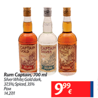 Allahindlus - Rum Captain, 700 ml