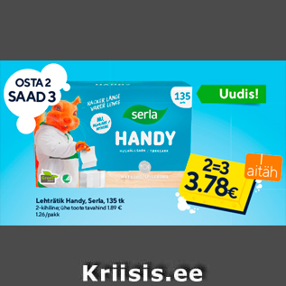 Allahindlus - Lehträtik Handy, Serla, 135 tk