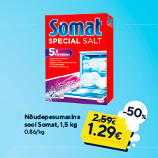 Allahindlus - Nõudepesumasina sool Somat, 1,5 kg