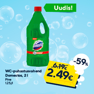 Allahindlus - WC-puhastusvahend Domestos, 2 l Pine