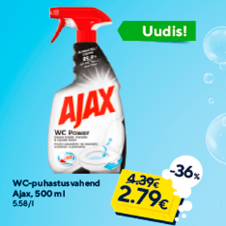 Allahindlus - WC-puhastusvahend Ajax, 500 ml