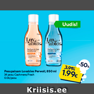 Allahindlus - Pesupalsam Lovables Perwoll, 850 ml