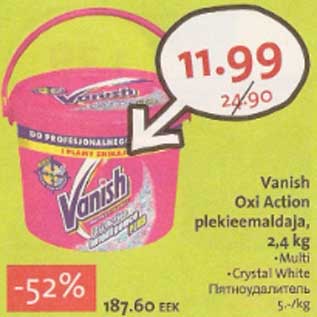 Allahindlus - Vanish Oxi Action plekieemaldaja