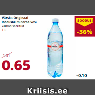 Allahindlus - Värska Originaal looduslik mineraalvesi