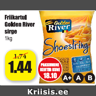 Allahindlus - Friikartul Golden River sirge 1 kg