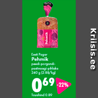 Allahindlus - Eesti Pagar Pehmik peedi-porgandi-pastinaagi-pihlaka 240 g