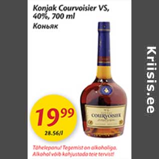 Allahindlus - Konjak Courvoisier VS, 40%, 700 ml