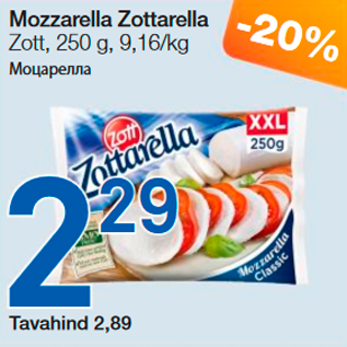 Allahindlus - Mozzarella Zottarella