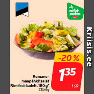 Allahindlus - Romanomaapähklisalat Rimi kokkadelt, 180 g*