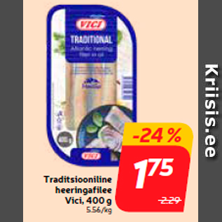 Allahindlus - Traditsiooniline heeringafilee Vici, 400 g