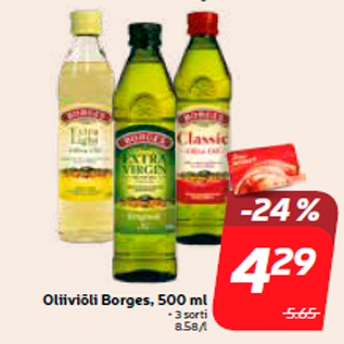 Allahindlus - Oliiviõli Borges, 500 ml