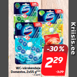 Allahindlus - WC-värskendaja Domestos, 2x55 g***