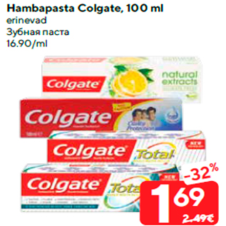 Allahindlus - Hambapasta Colgate, 100 ml