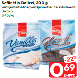 Allahindlus - Sefiir Mio Delizzi, 200 g