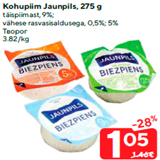 Allahindlus - Kohupiim Jaunpils, 275 g