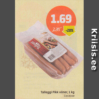 Allahindlus - Talleggi Pikk viiner, 1 kg