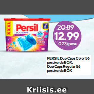 Allahindlus - PERSIL Duo Caps Color 56 pesukorda BOX, Duo Caps Regular 56 pesukorda BOX