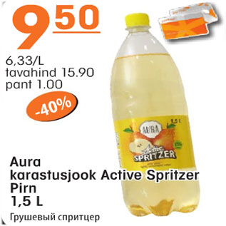 Allahindlus - Aura karastusjook Active Spritzer Pirn