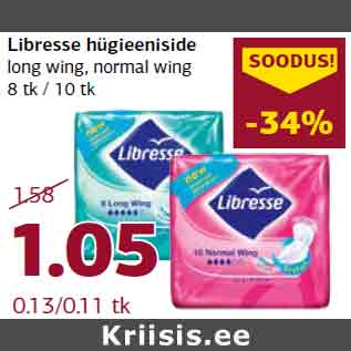 Allahindlus - Libresse hügieeniside