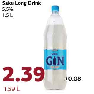 Allahindlus - Saku Long Drink 5,5% 1,5 L