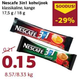Скидка - Кофейный напиток Nescafe 3в1