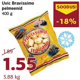 Скидка - Пельмени Uvic Bravissimo