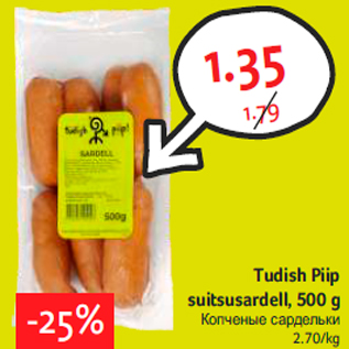 Скидка - Копченые сардельки