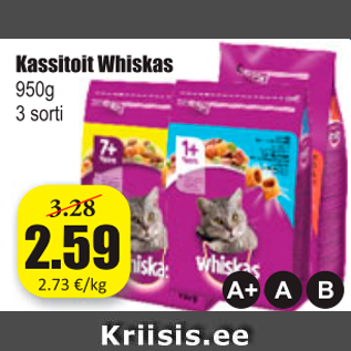 Allahindlus - Kassitoit Whiskas