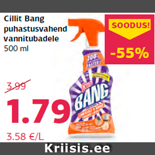 Allahindlus - Cillit Bang puhastusvahend vannitubadele 500 ml