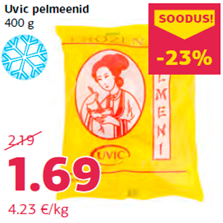 Allahindlus - Uvic pelmeenid 400 g