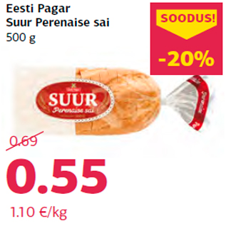 Allahindlus - Eesti Pagar Suur Perenaise sai 500 g