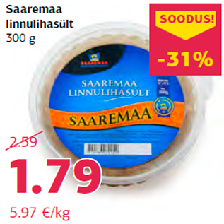 Allahindlus - Saaremaa linnulihasült 300 g