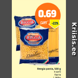 Allahindlus - Reegia pasta, 500 g