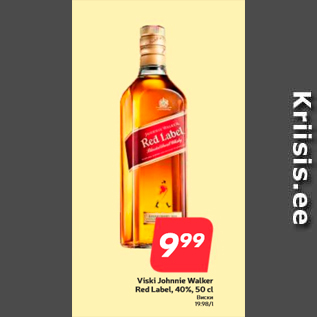 Allahindlus - Viski Johnnie Walker Red Label