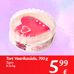 Allahindlus - Tort Vaarikasüda, 700 g