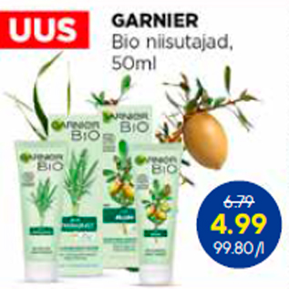 Скидка - Увлажнители GARNIER Bio, 50 мл