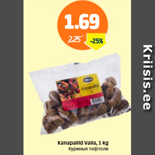 Allahindlus - Kanapallid Valla, 1 kg