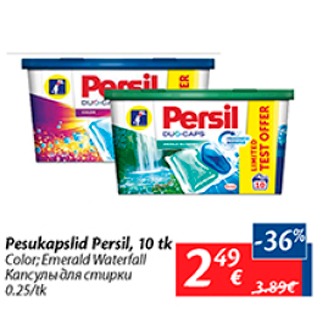 Allahindlus - Pesukapslid Persil, 10 tk