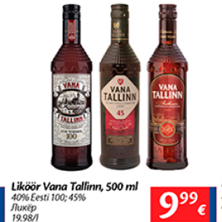 Allahindlus - Liköör Vana Tallinn,500 ml