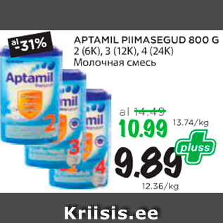 Allahindlus - APTAMIL PIIMASEGUS 800 G 2(6K), 3(12K), 4(24K)