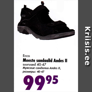 Allahindlus - Ecco Meeste sandaalid Andes II