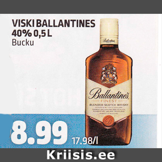 Allahindlus - VISKI BALLANTINES