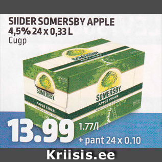 Allahindlus - SIIDER SOMERSBY APPLE