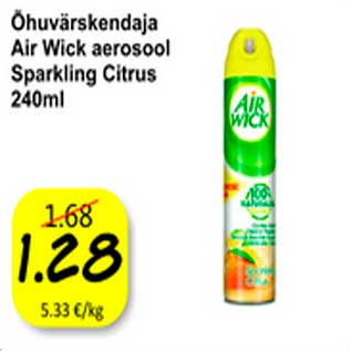 Allahindlus - Õhuvärskendaja Air Wick aerosool Sparkling Citrus