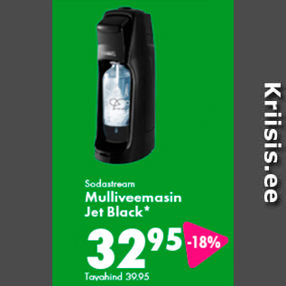 Allahindlus - Sodastream Mulliveemasin Jet Black*