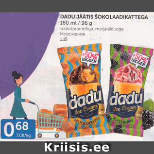 Allahindlus - DADU JÄÄTIS ŠOKOLAADIKATTEGA