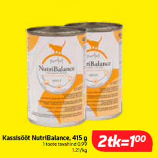 Allahindlus - Kassisööt NutriBalance, 415 g