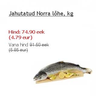 Скидка - Норвежский лосось