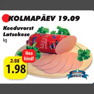 Allahindlus - Keeduvorst Latsekese kg
